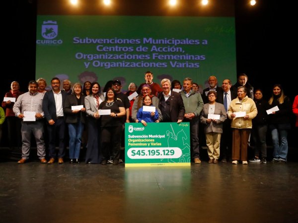Curicó fortalece el trabajo comunitario con millonarias subvenciones