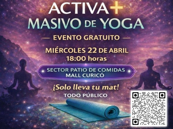 Invitan a jornada gratuita de yoga en Curicó