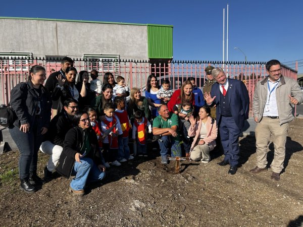 Plantan árboles nativos en jardín infantil de Curicó
