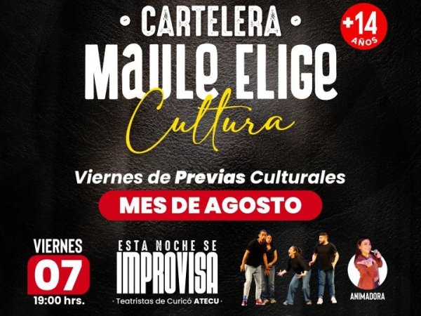 Agosto tendrá música y teatro gratuito en Curicó